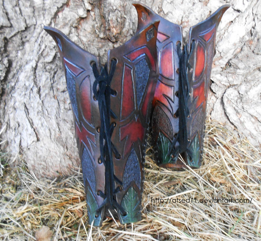 Both Leaf Bracers together 2