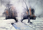 winter scene by rougealizarine