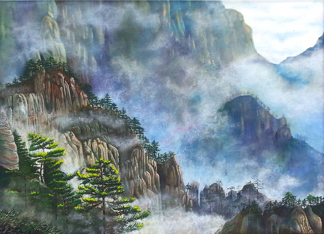 Misty Mountains by rougealizarine