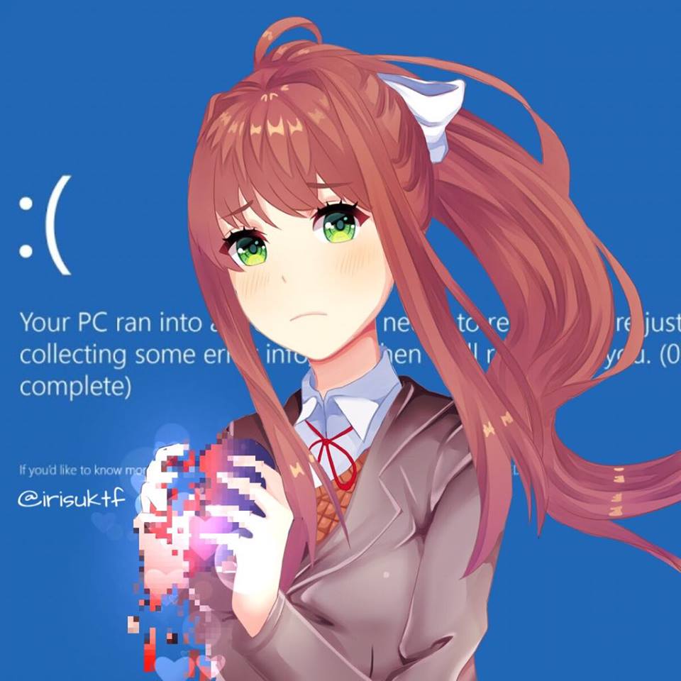 Doki Doki Literature Club Monika Fanart By Armthegod On Deviantart