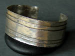 Sterling Ribbon Cuff by MarieCristine