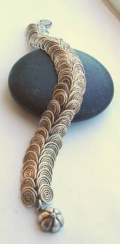 Egyptian Coil Bracelet- Patina