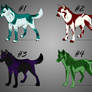 Wolf Adoptables Set 1 .:SOLD:.