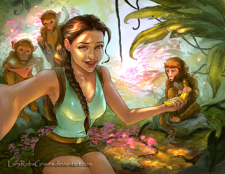 Selfie Raider: Distraction by LaraRobsGraves