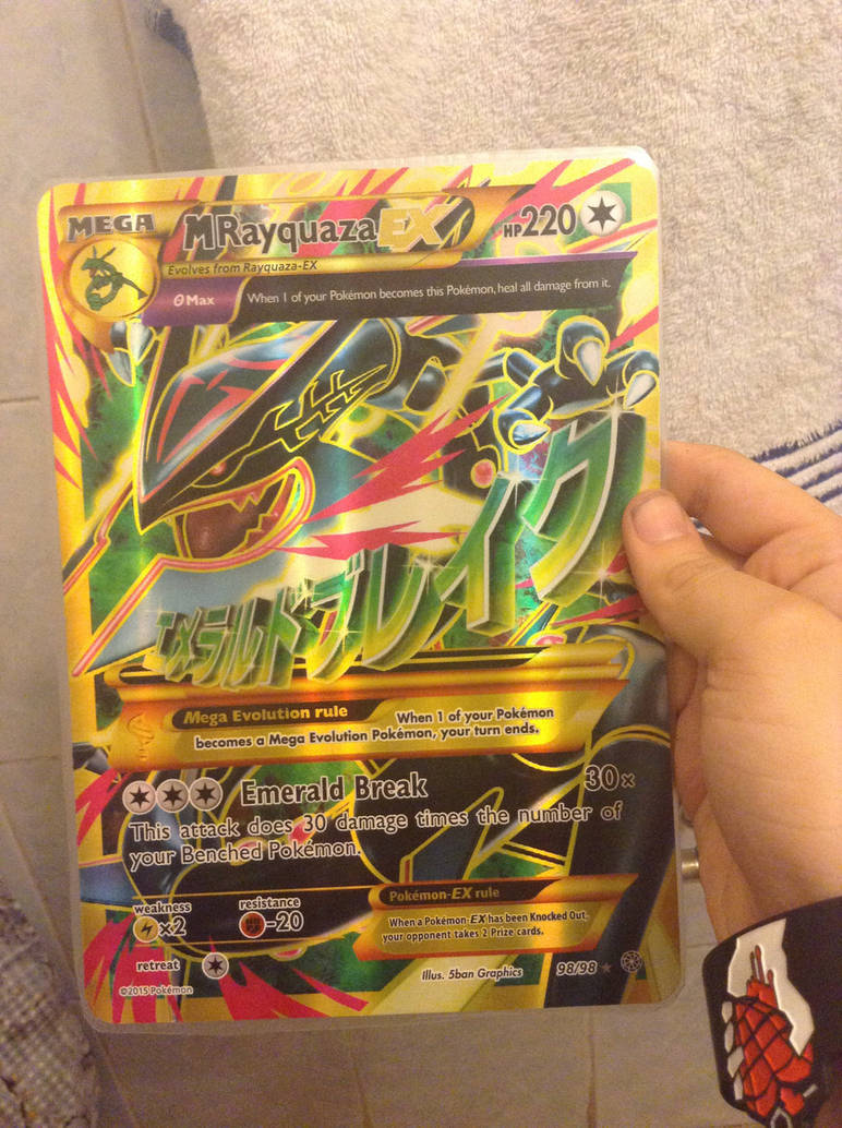 Mega Rayquaza Ex Shiny em Perfeito Estado