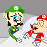Luigi Visiting Mario's Death