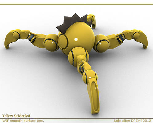 Yellow SpiderBot