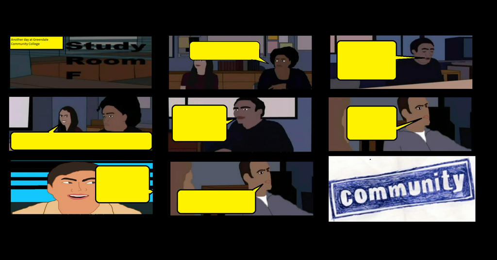 Community Comic Strip Create Your Own NBC Community Comic Strip by LamePie on DeviantArt
