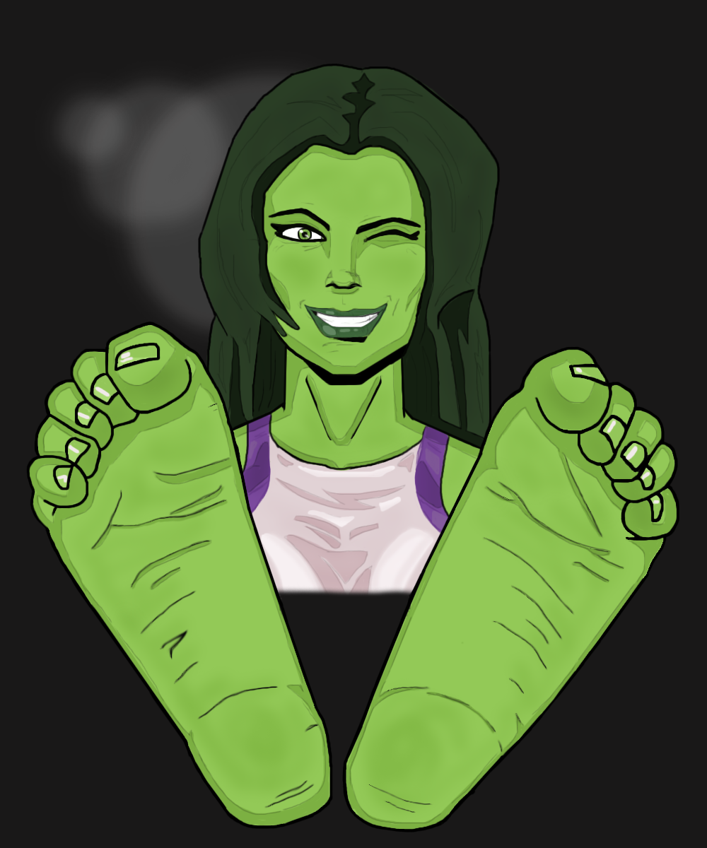 picture She Hulk Feet she hulk commission by red2870 on