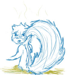 Angry feral Pepper *sketch*