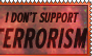 Stamp  -  I Don't Support Terrorism