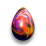 Easter Egg - Colourful Swirls