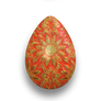 Easter Egg - Cinnabar and Gold