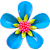 Icon - Blue Flower