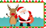Stamp - Santa and Rudolph