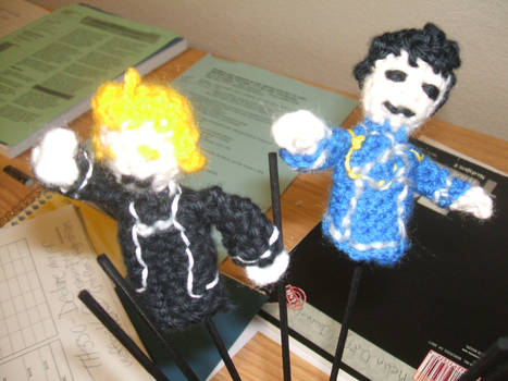 Roy and Ed finger puppets