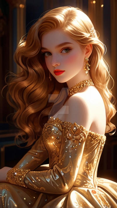 Deviantart Layer Style Golden Default In a stunningly ornate golden outfit this by Angleface125 on ...