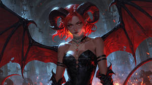 Default A strikingly contrasting figure the devil