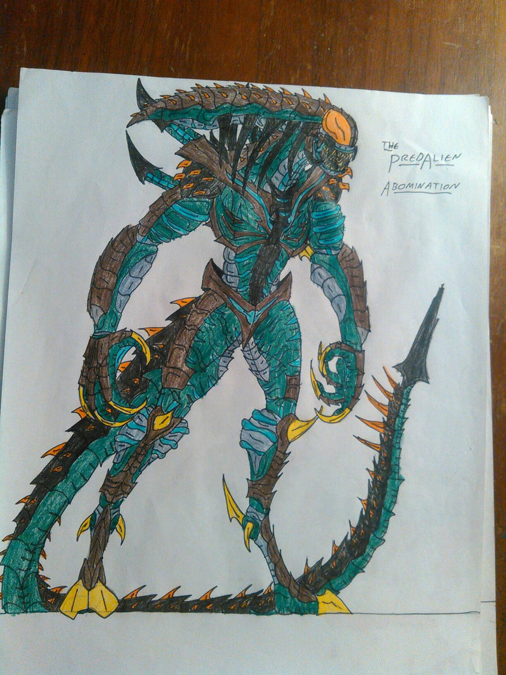 PredAlien Abomination(Predator OC) by ApexGuardian2022 on DeviantArt