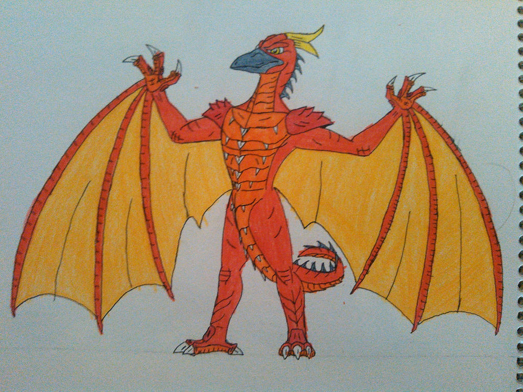 Godzilla Kaiju Rising: Rodan (colored) by ApexGuardian2022 on DeviantArt