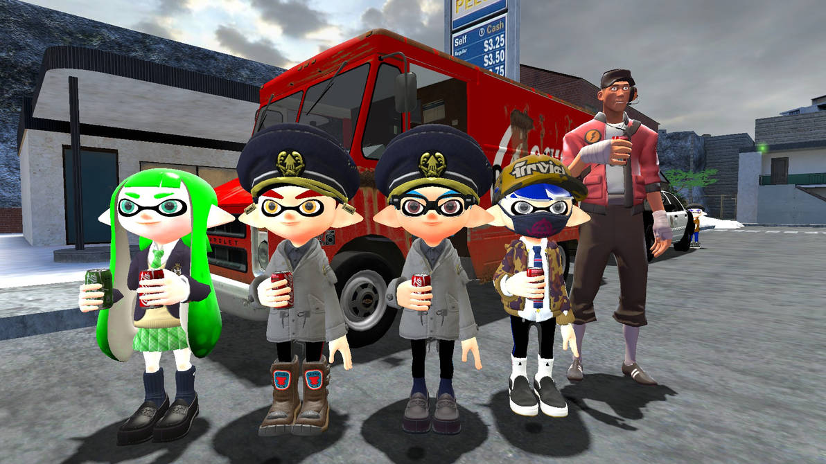 Splatoon Coke Christmas Coca Cola by TheAppleWing on DeviantArt