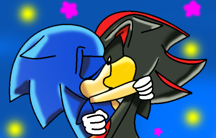 Both Sonic And Shadow Kissing by iluvsonamy12 on DeviantArt