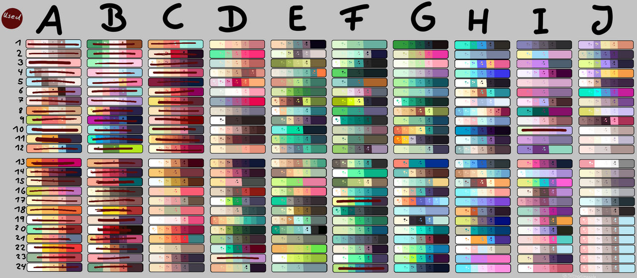 Challenge Color Palette 400 Shutter Crush 400 Colors Marble Survival