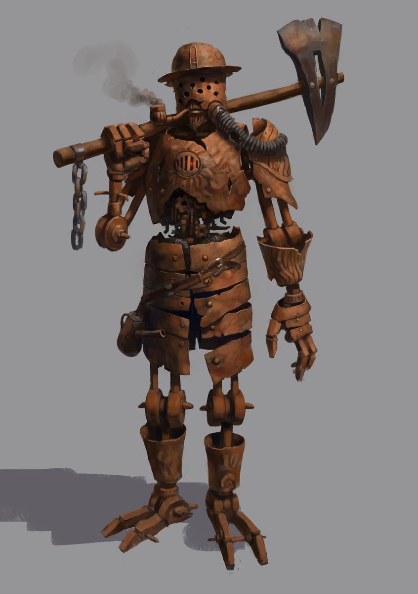 Rusty woodcutter