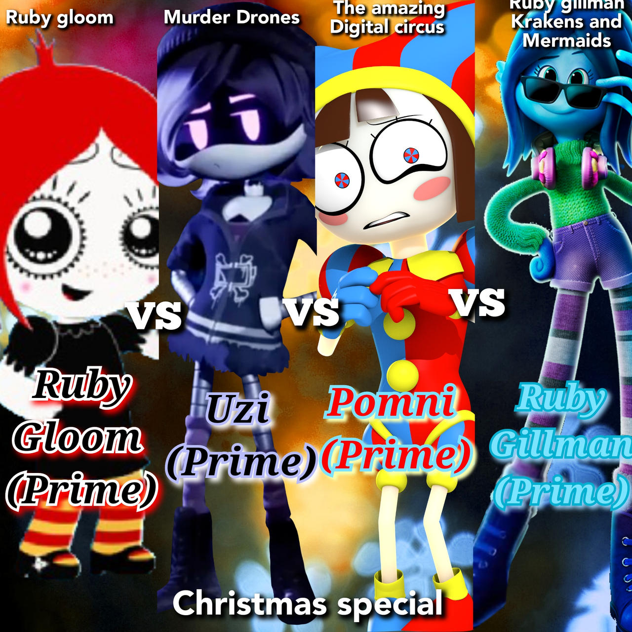 Rayburn Jr Vs Ruby Ruby gloom vs uzi vs pomni vs Ruby gillman Short V by Sonichanazuki on ...