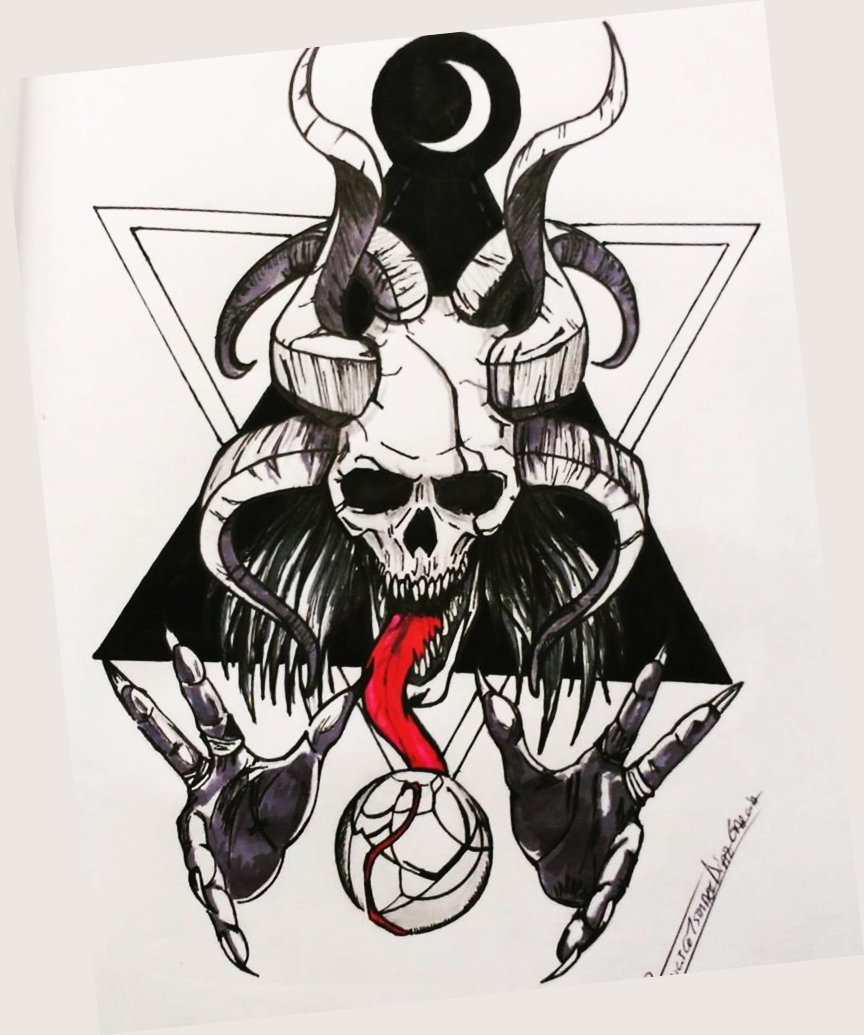 Tattoo design - Demon