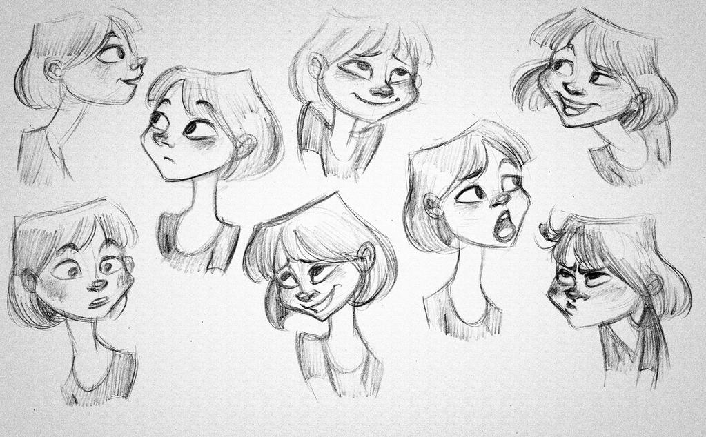 Expression model sheet! by Beanimation1992 on DeviantArt