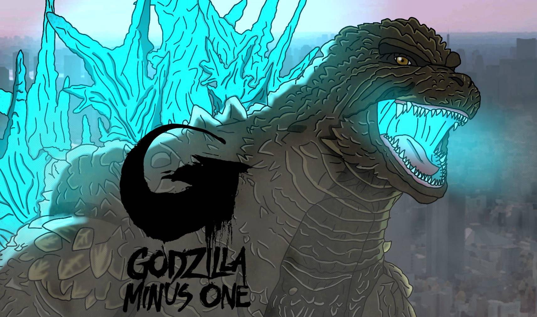 Godzilla Minus One Atomic Breath Art by Azmezilla on DeviantArt