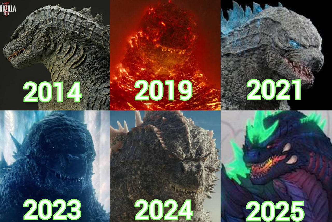 Legendary Godzilla Evolution 2014-2025 by Azmezilla on DeviantArt