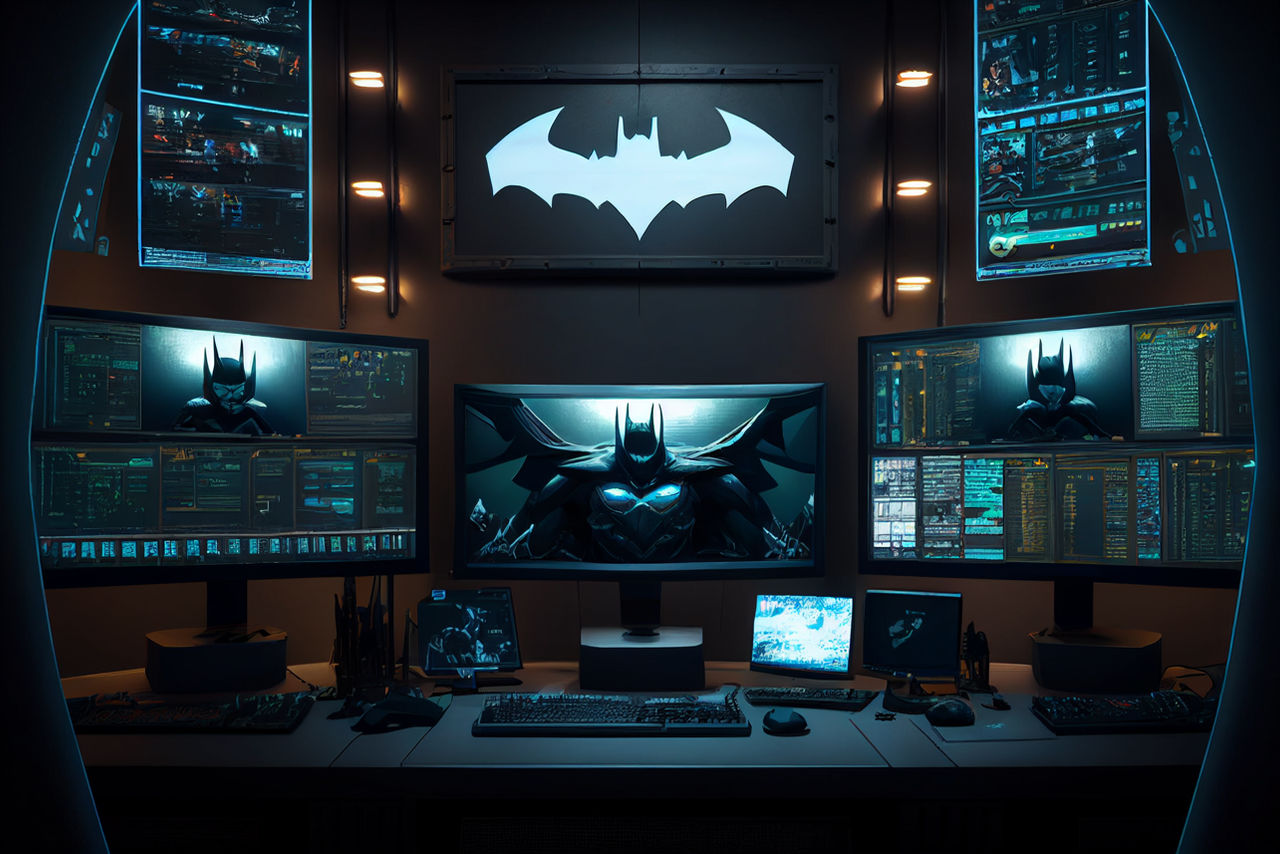 Lexther666 the dark batcave of batman with compute by InfernalBatcave ...