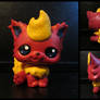 Flareon Littlest Pet Shop custom