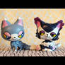 Glameow and Purugly inspired LPS customs