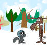 Rocky and bullwinkle xmas