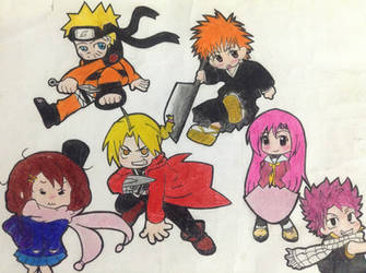 all your favourite characters chibified