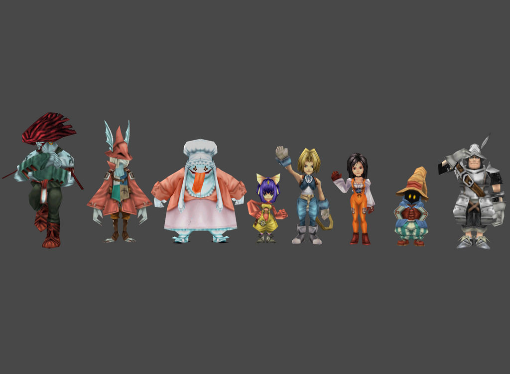 Ff9 Main Character Pack By Lopieloo On Deviantart