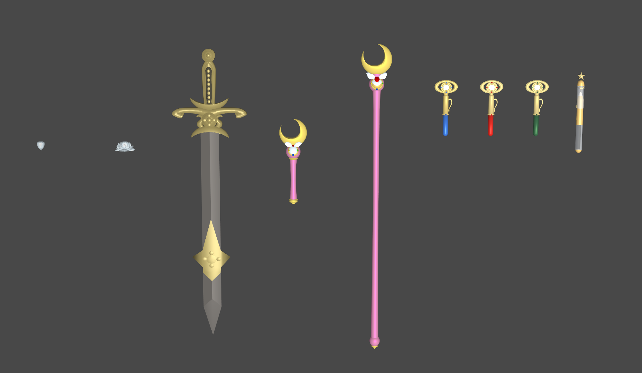 Sailor Moon: Season 2 Items (Manga and Crystal) by Joshuat1306 on DeviantArt