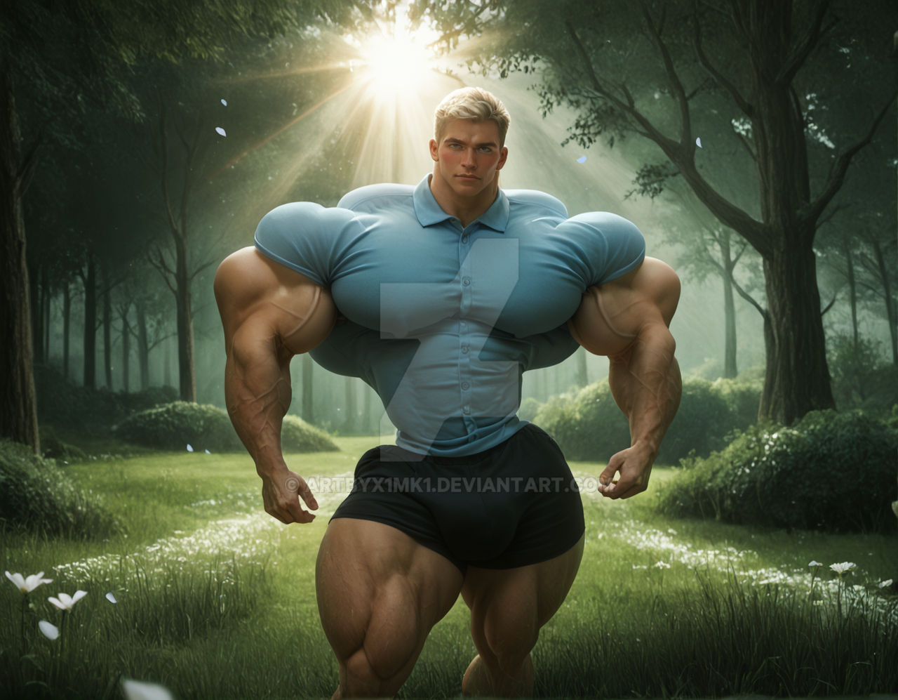 Deviantart Hardtrainer01 Muscles by ArtByX1mk1 on DeviantArt