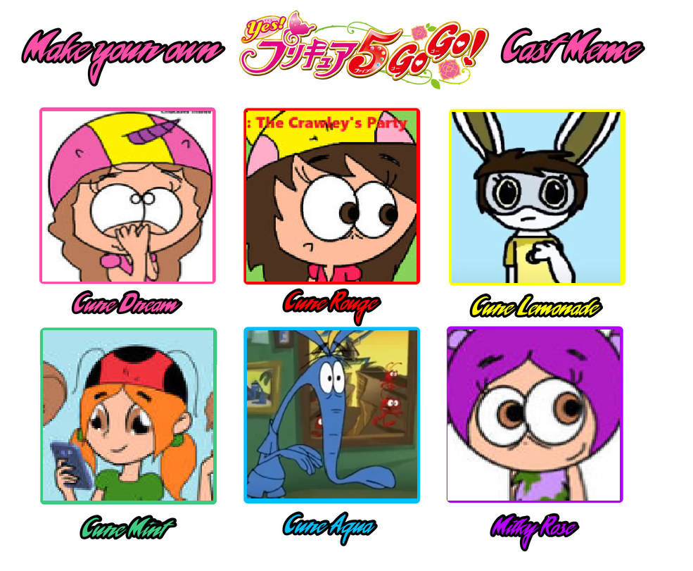 Cast Meme Yes! Pretty Cure 5 GoGo! (Style Danita)