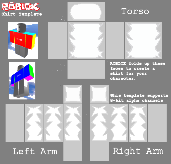 Roblox Shadded Shirt Template by kill299 on DeviantArt