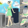 Giantess Leni visits the city