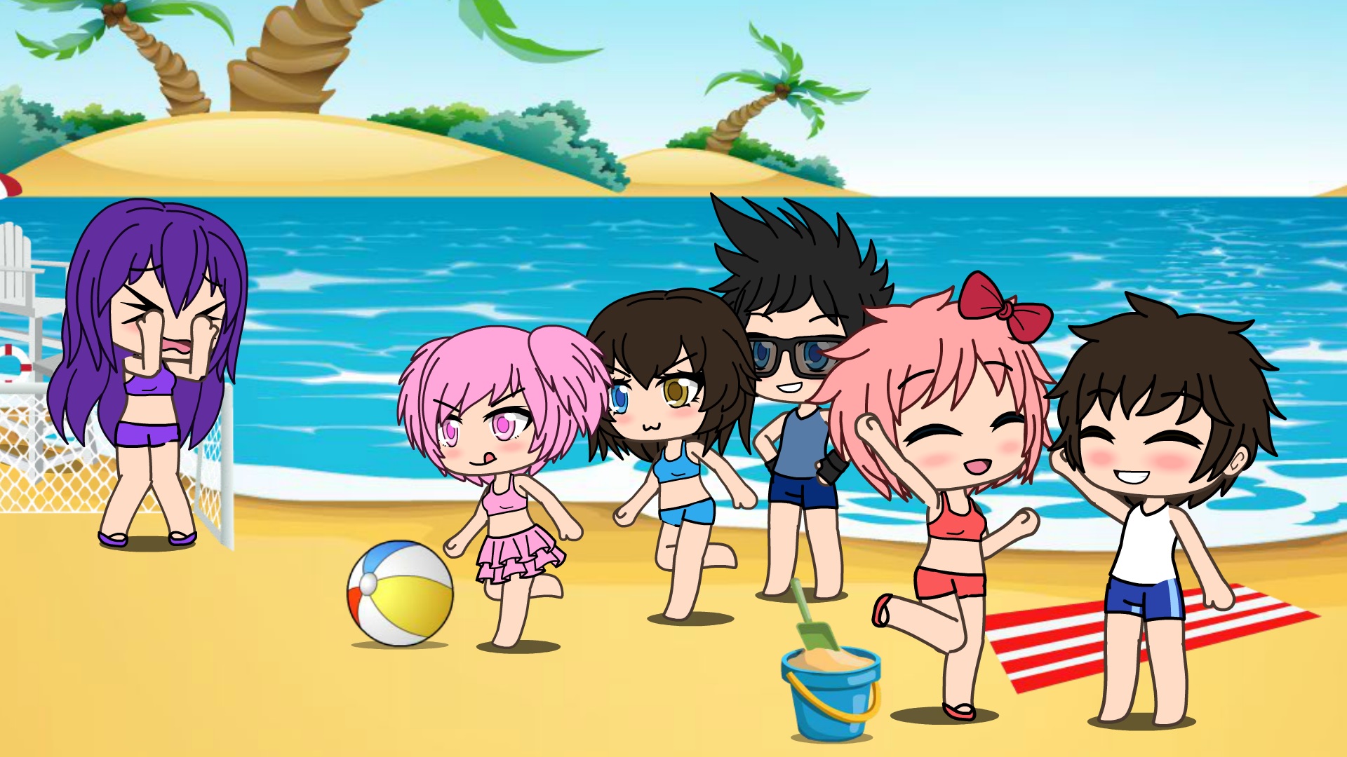 Gacha Life Beach Background by Chiquiyo on DeviantArt