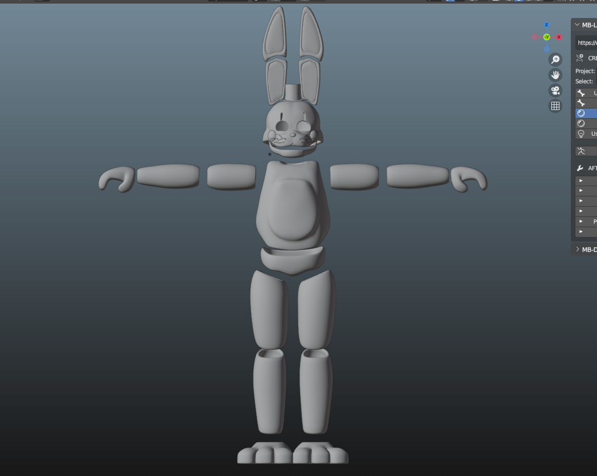 Fnaf Rabbit Base the bunny (fnaf wip)10 by specterrrev on DeviantArt
