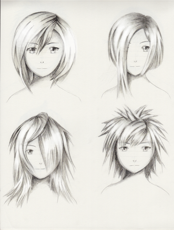 Female hairstyle practice 4