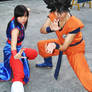 goku chichi in fight cosplay