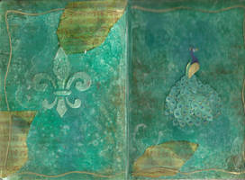 Peacock art journal #2 cover