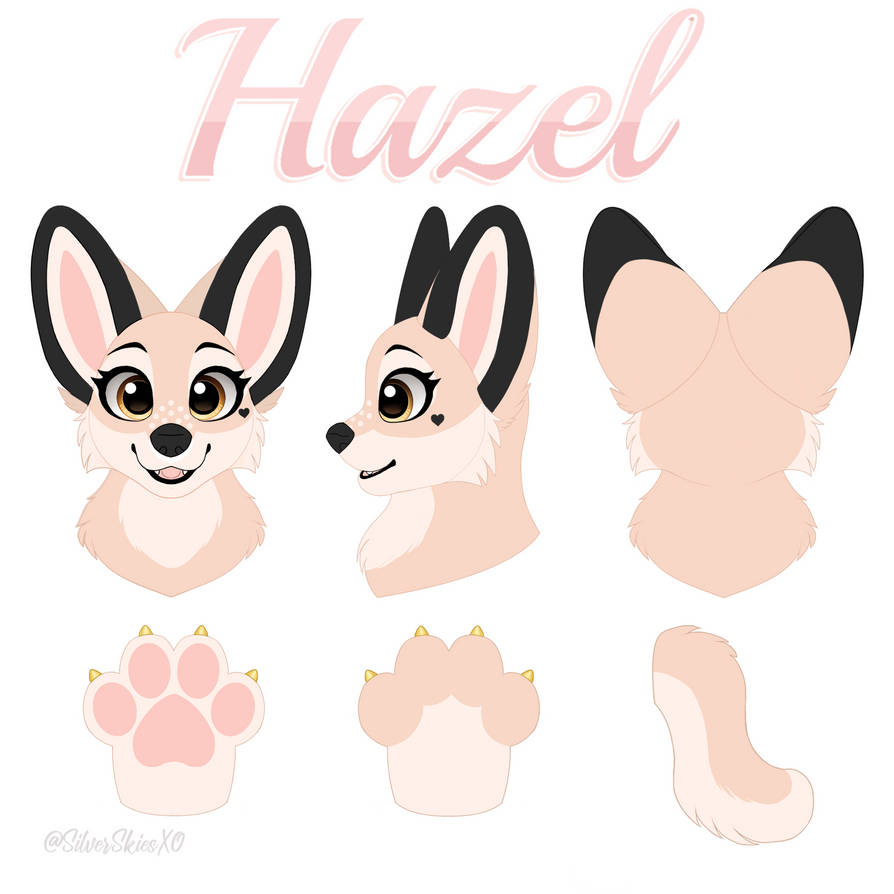 Hazel fursuit reference sheet partial by fawnheartxo on DeviantArt